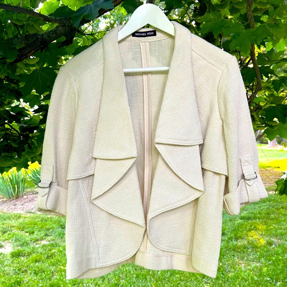 Michael Kors of white cotton blazer size S